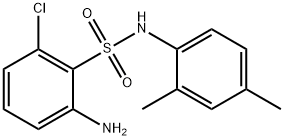 2-Amino-6-chloro-N-(2,4-dimethylphenyl)benzenesulfonamide Struktur