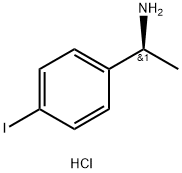 (S)-1-(4-Iodophenyl)ethanamine hydrochloride Struktur