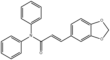 (E)-3-BENZO[1,3]DIOXOL-5-YL-N,N-DIPHENYL-2-PROPENAMIDE Struktur