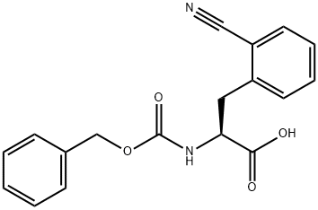 Cbz-2-Cyano-DL-Phenylalanine Struktur