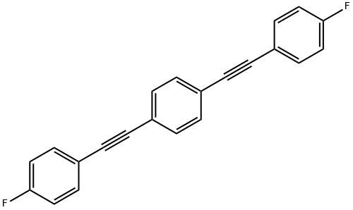 1,4-BIS(2-(4-FLUOROPHENYL)ETHYNYL)BENZENE Struktur