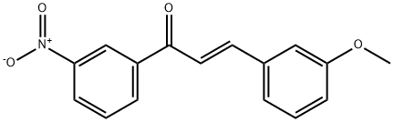 (2E)-3-(3-methoxyphenyl)-1-(3-nitrophenyl)prop-2-en-1-one Struktur