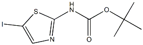 tert-butyl (5-iodothiazol-2-yl)carbamate Struktur