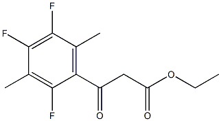 3-Oxo-3-(2,4,5-trifluoro-3,6-dimethyl-phenyl)-propionic acid ethyl ester Struktur