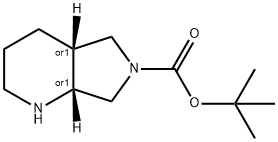 (4AS,7AS)-TERT-BUTYL HEXAHYDRO-1H-PYRROLO[3,4-B]PYRIDINE-6(2H)-CARBOXYLATE Struktur