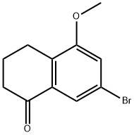 7-BROMO-5-METHOXY-1,2,3,4-TETRAHYDRONAPHTHALEN-1-ONE Struktur