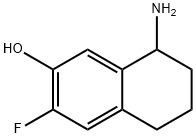 8-AMINO-3-FLUORO-5,6,7,8-TETRAHYDRONAPHTHALEN-2-OL Struktur