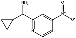 cyclopropyl(4-nitropyridin-2-yl)methanamine Struktur