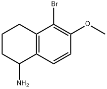 5-BROMO-6-METHOXY-1,2,3,4-TETRAHYDRONAPHTHALEN-1-AMINE Struktur