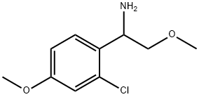 1-(2-CHLORO-4-METHOXYPHENYL)-2-METHOXYETHAN-1-AMINE Struktur