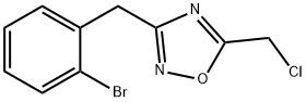 3-(2-bromobenzyl)-5-(chloromethyl)-1,2,4-oxadiazole Struktur