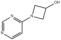 1-(pyrimidin-4-yl)azetidin-3-ol Struktur