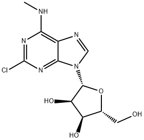 Adenosine, 2-chloro-N-methyl- Struktur