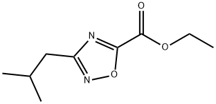 Ethyl 3-(2-methylpropyl)-1,2,4-oxadiazole-5-carboxylate Struktur