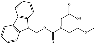 N-Fmoc-N-(2-methoxyethyl)-glycine Struktur