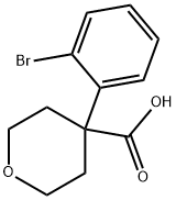 4-(2-Bromophenyl)oxane-4-carboxylic acid Struktur