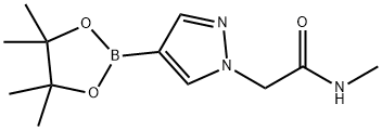 N-Methyl-4-(4,4,5,5-tetramethyl-1,3,2-dioxaborolan-2-yl)-1H-pyrazole-1-acetamide Struktur