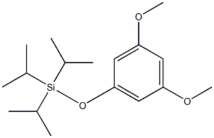 Silane, (3,5-dimethoxyphenoxy)tris(1-methylethyl)- Struktur