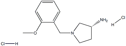 (R)-1-(2-Methoxybenzyl)pyrrolidin-3-amine dihydrochloride Struktur