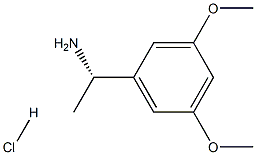 (S)-1-(3,5-Dimethoxyphenyl)ethanamine hydrochloride Struktur