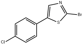 2-溴-5-(4-氯苯基)-1,3-噻唑 結(jié)構式