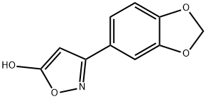 3-(2H-1,3-benzodioxol-5-yl)-1,2-oxazol-5-ol Struktur