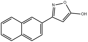 3-(naphthalen-2-yl)-1,2-oxazol-5-ol Struktur