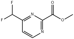 METHYL 4-(DIFLUOROMETHYL)PYRIMIDINE-2-CARBOXYLATE Struktur