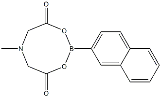 6-Methyl-2-(naphthalen-2-yl)-1,3,6,2-dioxazaborocane-4,8-dione Struktur