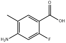 4-Amino-2-fluoro-5-methyl-benzoic acid Struktur