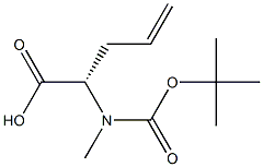 N-Boc-N-methyl-(S)-2-allylglycine Struktur