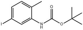 (5-Iodo-2-methyl-phenyl)-carbamic acid tert-butyl ester Struktur