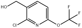 (2-Chloro-6-trifluoromethoxy-pyridin-3-yl)-methanol Struktur