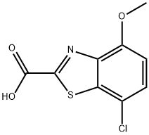 7-chloro-4-methoxy-1,3-benzothiazole-2-carboxylic acid Struktur