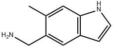 (6-methyl-1H-indol-5-yl)methanamine Struktur