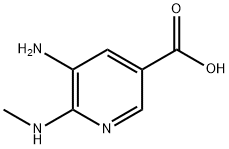 5-Amino-6-methylamino-nicotinic acid Struktur