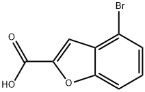 4-ブロモ-1-ベンゾフラン-2-カルボン酸 化學(xué)構(gòu)造式