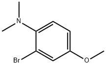 (2-Bromo-4-methoxy-phenyl)-dimethyl-amine Struktur