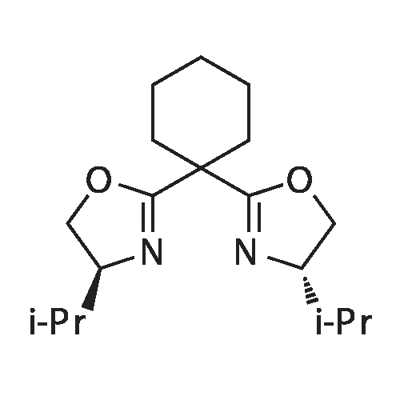 (4R,4'R)-2,2'-Cyclohexylidenebis[4,5-dihydro-4-isopropyl
oxazole],99%e.e. Struktur