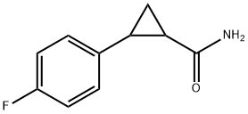 2-(4-Fluoro-phenyl)-cyclopropanecarboxylic acid amide Struktur