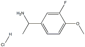 1-(3-FLUORO-4-METHOXYPHENYL)ETHAN-1-AMINE HYDROCHLORIDE Struktur