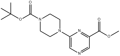 METHYL 6-(4-(TERT-BUTOXYCARBONYL)PIPERAZIN-1-YL)PYRAZINE-2-CARBOXYLATE Struktur