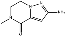 2-AMINO-5-METHYL-6,7-DIHYDROPYRAZOLO[1,5-A]PYRAZIN-4(5H)-ONE Struktur