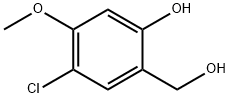 4-Chloro-2-hydroxymethyl-5-methoxy-phenol Struktur