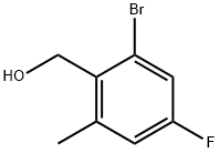 2-Bromo-4-fluoro-6-methylbenzyl alcohol Struktur