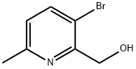 (3-bromanyl-6-methyl-pyridin-2-yl)methanol Struktur