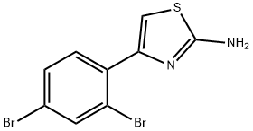 4-(2,4-dibromophenyl)-1,3-thiazol-2-amine Struktur