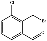 2-(bromomethyl)-3-chlorobenzaldehyde Struktur