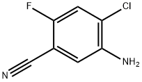 5-Amino-4-chloro-2-fluoro-benzonitrile Struktur