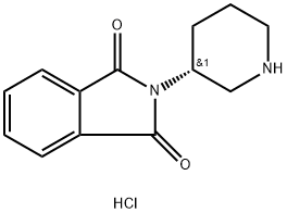 (R)-2-(Piperidin-3-yl)isoindoline-1,3-dione hydrochloride Struktur